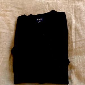 J.Crew men’s size medium merino wool sweater—Black
